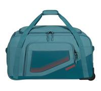 American Tourister City Racer - Reisetasche mit Rollen 68 cm, 98 L - Viel Stauraum & Separates Schuhfach - Wasserabweisend, Mehrere Griffe, Robust - Blau (Petrol)
