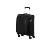 American Tourister Cloudrider Spinner S Exp Tsa Jet Black Koffer mit 4 Rollen Weichgepäck