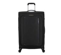 American Tourister Cloudrider Spinner L Exp Tsa Jet Black Koffer mit 4 Rollen Weichgepäck