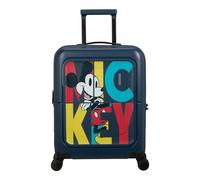 American Tourister Dashpop Disney - Handgepäck Koffer 55x40x20/23 cm, Erweiterbarer Hartschalen Kabinentrolley für Ryanair & die meisten Airlines, 41/47L, Mickey Pop Letters