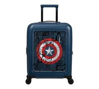 American Tourister Dashpop Disney Spinner Handgepäck-Koffer, 55 cm | Captain America Shield, erweiterbarer Weichgepäck-Koffer, 41/47 L, mit TSA-Schloss und aus recycelten Materialien