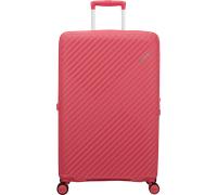 American Tourister Diablast Trolley Spinner L, erweiterbar, Rosa Pink Glitch, 78 x 49 x 31 cm, 98/111 l, Polypropylen, 4 Rollen, TSA-Verschluss
