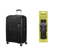 American Tourister Ellipso 79 cm Hartschalenkoffer schwarz mit Koffergurt, black/grey
