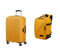 American Tourister Ellipso & Take2Cabin - Koffer, 68 cm, 64 L & Ryanair Handgepäck, 25 x 20 x 40 cm, 24 L - Ellipso Sommer Reise-Set - Gelb