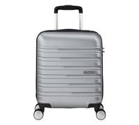 American Tourister Flashline - EasyJet Handgepäck, Spinner XS, 35 x 45 x 20 cm, 23 L, 2.20 kg, Flugzeug Handgepäck Underseater, Silber (Sky Silver)