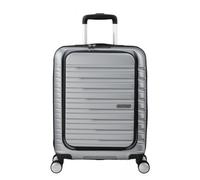 American Tourister Flashline - Spinner S, Handgepäck mit Frontlader, 55 cm, 34 L, Silber (Sky Silver)