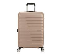 American Tourister Flashline - Hartschalenkoffer Mittelgroß (67cm), Erweiterbar, Reisekoffer mit 4 Rollen, TSA-Schloss, 69/75 L, Ivory Gold