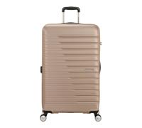 American Tourister Flashline - Hartschalenkoffer Groß (78 cm), Erweiterbar, Reisekoffer mit 4 Rollen, TSA-Schloss, 100/109 L, Ivory Gold