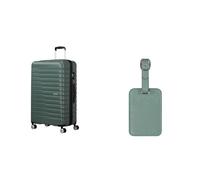 American Tourister Flashline Spinner L Koffer 78 cm grün mit Kofferanhängern, Iceberg Green