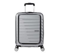 American Tourister Flashline - Spinner S, Handgepäck mit Frontlader, 55 cm, 34 L, Silber (Sky Silver)