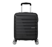 American Tourister Flashline Spinner Untersitz-Koffer, 45 cm | Schwarz, Hartschalenkoffer, 45H x 35W x 20D cm, 23 L, 2.2 kg, mit TSA-Schloss und innenliegenden Kreuzgurten