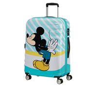 American Tourister Wavebreaker Disney - Spinner M, Kindergepäck, 67 cm, 64 L, Mehrfarbig (Mickey Blue Kiss)