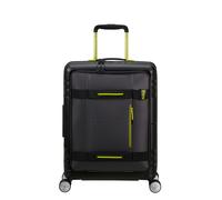 Handgepäck-Trolley AMERICAN TOURISTER "HELLO CABIN, 55", Gr. B/H/T: 40cm x 55cm x 22cm 39 l, schwarz (schwarz, lime), Polypropylen, Koffer, Handgepäck-Koffer Reisegepäck Koffer TSA-Zahlenschloss (9390