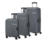 American Tourister Liftoff 4 Rollen Kofferset 3-teilig mit Dehnfalte charcoal grey (TAS041248) grau