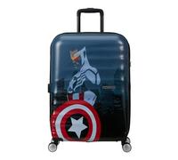 American Tourister Marvel Legends FL - Spinner M Koffer, 67 cm, 64 L, Mehrfarbig (Captain America City)