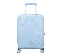 American Tourister Mickey Magic - Handgepäck Koffer 55 x 40 x 20/23 cm - Hartschalen Kabinentrolley für Ryanair, EasyJet & die meisten Airlines, 37/44 L, Pastellblau (Mickey Pastel Blue)