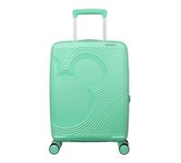 American Tourister Mickey Magic Spinner Handgepäck-Koffer, 55 cm | Mickey Jelly Mint, erweiterbarer Hartschalenkoffer, 37/44 L, 2.4 kg, mit TSA-Schloss und leichtlaufenden Spinnerrollen