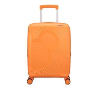 American Tourister Mickey Magic Spinner Handgepäck-Koffer, 55 cm | Mickey Peachy Orange, erweiterbarer Hartschalenkoffer, 37/44 L, 2.4 kg, mit TSA-Schloss und leichtlaufenden Spinnerrollen