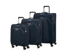 American Tourister Poproll - 3-teiliges Weichgepäck-Kofferset (Handgepäck, Mittel, Groß), Leicht - Blau (Navy)