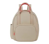 American Tourister Puffypop - Mini Rucksack für Damen (35 cm, 8.5 L) - Fach für AirPods & Tablet - 2 Flaschenhalter - Beige