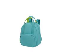 American Tourister Puffypop - Mini Rucksack für Damen (35 cm, 8.5 L) - Fach für AirPods & Tablet - 2 Flaschenhalter - Türkis (Dusty Turquoise)