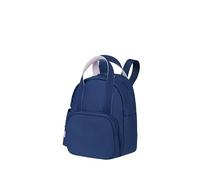 American Tourister Puffypop - Mini Rucksack für Damen (35 cm, 8.5 L) - Fach für AirPods & Tablet - 2 Flaschenhalter - Blau (Navy)