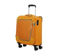 American Tourister Pulsonic - Spinner S, Erweiterbar Handgepäck, 55 cm, 40.5/43.5 L, Gelb (Sunset Yellow)