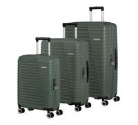 American Tourister Roadrush Trolley Set A Olive Green olivgrün 77cm