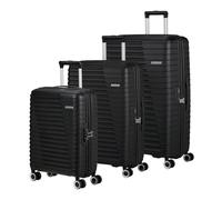 American Tourister Roadrush Trolley Set A Shadow Black