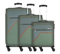 American Tourister Sky Surfer 4 Rollen Kofferset 3-teilig black-red (138419-E593) gruen