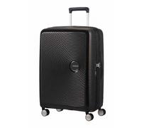 American Tourister Soundbox - Spinner M Erweiterbar Koffer, 67 cm, 71.5/81 L, Schwarz (Bass Black)