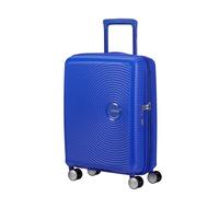 American Tourister Soundbox - Handgepäck Koffer 55 x 40 x 20/23 cm - Hartschalen Kabinentrolley für EasyJet & die meisten Airlines, Erweiterbar, 35.5/41L, Blau (Cobalt Blue)
