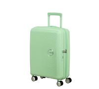 American Tourister Soundbox - Handgepäckkoffer 55 x 40 x 20/23 cm - Hartschalen-Kabinentrolley für EasyJet & die meisten Fluggesellschaften, erweiterbar, 35.5/41L, Grün (Pastel Green)