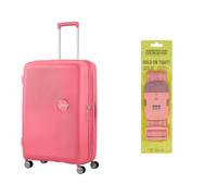 American Tourister Soundbox Hartschalenkoffer 77 cm groß pink mit Koffergurt, purple/pink