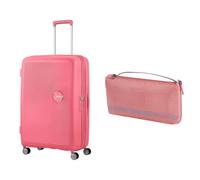 American Tourister Soundbox Hartschalenkoffer 77 cm groß pink mit Kofferschutzhülle L, pink/mauve