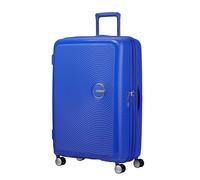 American Tourister Soundbox - Hartschalenkoffer Groß, 77 cm - Trolley Koffer mit 4 Rollen, TSA-Schloss, Erweiterbar & Leicht, 97/110L, Blau (Cobalt Blue)