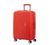 American Tourister "SOUNDBOX, in verschiedenen Farben und Größen" 71,5 l 4 Rollen Reisekoffer Trolley Aufgabegepäck TSA-Zahlenschloss Volumenerweiterung (98895902-0) neon orange