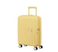 American Tourister Soundbox Kabinenkoffer 55cm, vergrößerbar, hellgelb