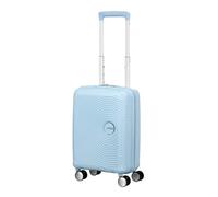 American Tourister Soundbox Mini - Kinderkoffer 47 x 32 x 21 cm, 22 L - Hartschalen-Handgepäcktrolley, geeignet f. d. meisten Flugges. inkl. EasyJet - Leichtgew. m. 4 Rollen, Blau (Pastel Blue)