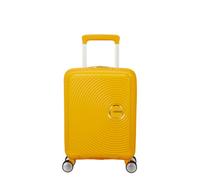 American Tourister Soundbox Mini Spinner 47/16 Golden Yellow Koffer mit 4 Rollen Koffer