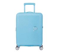 American Tourister Soundbox Spinner 55/20 TSA EXP Trolley Blueberry Fizz hellblau