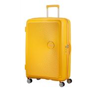 American Tourister Soundbox Spinner 77/28 TSA EXP Golden Yellow 884741371 Koffer mit 4 Rollen Koffer