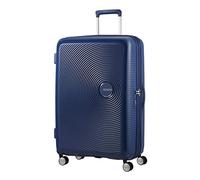 American Tourister Soundbox - Spinner L Erweiterbar Koffer, 77 cm, 97/110 L, Blau (Midnight Navy)