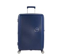 American Tourister Soundbox - Spinner M Erweiterbar Koffer, 67 cm, 71.5/81 L, Blau (Midnight Navy)