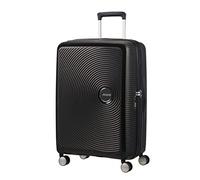 American Tourister Soundbox - Spinner M Erweiterbar Koffer, 67 cm, 71.5/81 L, Schwarz (Bass Black)