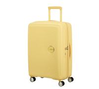American Tourister Soundbox - Hartschalen-Koffer Mittelgroß, 67 cm - Trolley mit 4 Rollen, TSA-Schloss, erweiterbar & leicht, 71.5/81L, Gelb (Pastel Yellow)