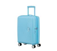 American Tourister Soundbox Spinner 55/20 TSA EXP Trolley Blueberry Fizz hellblau