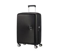 American Tourister Soundbox - Spinner M Erweiterbar Koffer, 67 cm, 71.5/81 L, Schwarz (Bass Black)