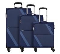 American Tourister Star Max 4 Rollen Kofferset 3-teilig mit Dehnfalte blau