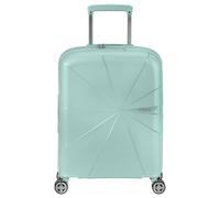Hartschalen-Trolley AMERICAN TOURISTER "STARVIBE, in verschiedenen Farben und Größen", Damen, Gr. B/H/T: 40cm x 55cm x 20cm 37 l, blau (metallic surf blau), Polypropylen, unifarben, Koffer, Handgepäck